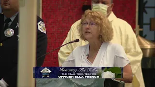 'Ella was an amazing young woman': Mother of fallen Chicago police officer speaks at her funeral.