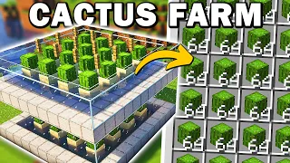 The BEST Cactus Farm in Minecraft 1.20.4