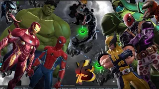 Marvel games 2024;Spider Man Iron Man Hulk Vs Vision Ronan Deadpooloid Family