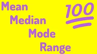 An Average Video | Mean, Median, Mode, and Range