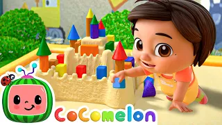 Learning Colors with Nina! | Sandcastle Fun and Toy Play | Cocomelon Nursery Rhymes & Kids Songs