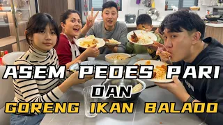 MASAK IKAN PARI DI CHINA,ASAM PEDES DAN GORENG BALADO,KASIH ICIP2 KE MAMA MERTUA KU