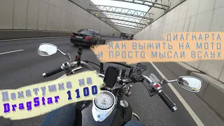 [Перегон] Yamaha DragStar 1100 в городе. ТО или ДиагКарта для ОСАГО