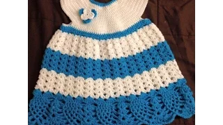 Baby dress - Skirt crochet tutorial Tamil/English