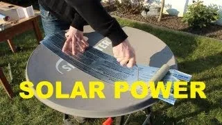 FREE SOLAR POWER how to PARABOLIC MIRROR - REFLECTOR