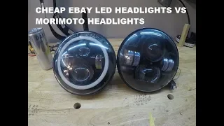 $56 dollar Ebay LED headlights vs $$$ morimoto sealed7 1.0 led headlights