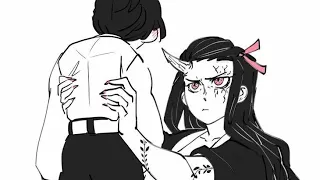 {•Nezuko стала высшей луной?!•}_{demonslayer}_{my Au}