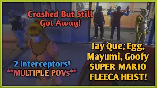 POV of Cops & Mayumi on Super Mario Crew Funny Chase Against 2 Interceptors | GTA 5 RP NoPixel 3.0