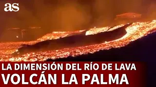 VOLCÁN EN LA PALMA | EL RÍO de LAVA: así sigue bajando por TODOQUE | Diario AS