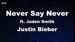 Never Say Never ft. Jaden Smith - Justin Bieber Karaoke 【With Guide Melody】 Instrumental