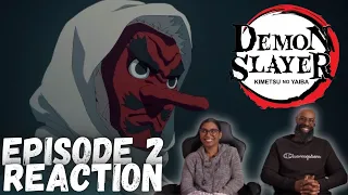 Anime Noobs watch Demon Slayer 1x2 | "Trainer Sakonji Urokodaki" Reaction