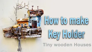 Wooden Key Holder for wall | Kitchen wall organizer