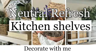 NEW 🌷SPRING REFRESH KITCHEN SHELVING DECORATE WITH ME