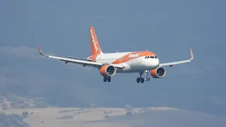 Easy Jet landing on Gibraltar - Monday 31st August 2020 taken with Nikon p1000