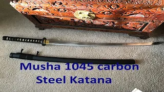 Musha 1045 carbon steel Katana