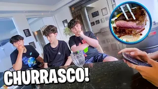 FIZ UM CHURRASCO PARA OS MEUS AMIGOS! *a carne ficou queimada?*