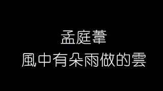 孟庭葦   風中有朵雨做的雲 無損音樂FLAC 歌詞LYRICS 純享