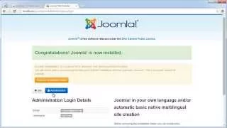 Установка CMS Joomla! на локальный сервер XAMPP