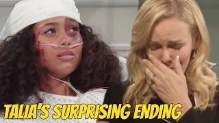 Talia's surprising ending, ending her journey at DOOL Days of our lives spoilers on peacock