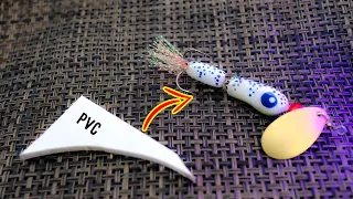 Making PVC swimbait-spinner  diy fishing lure