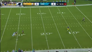 Steelers punt returner fakes out camera man!