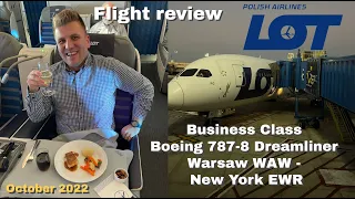 Flight report: Boeing 787-8 Dreamliner Business Class Warsaw WAW - New York EWR - November 2022