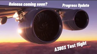 Flybywire simulations A380X Test Flight and progress update from FBW.