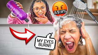 SHAMPOO PRANK ON JAZZY **BAD IDEA**