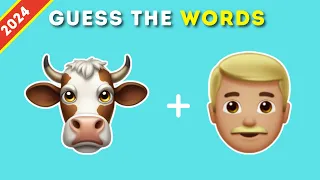 Can You Guess the Words By Emojis | Words Emoji Challenge | 2024 Emoji Quiz