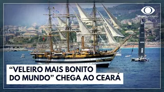 "Navio mais bonito do mundo" chega ao Brasil I JORNAL DA BAND