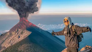 Subimos el VOLCÁN más PELIGROSO de Centroamérica y EXPLOTÓ | Volcán de Fuego y Acatenango