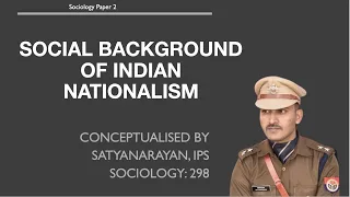 Social Background of Indian Nationalism | A R Desai| Sociology optional for UPSC CSE | Satyanarayan