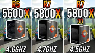 Ryzen 5 5600X vs Ryzen 7 5800X vs Ryzen 7 5800X3D