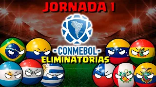 JORNADA 1  Eliminatorias CONMEBOL  countryballs