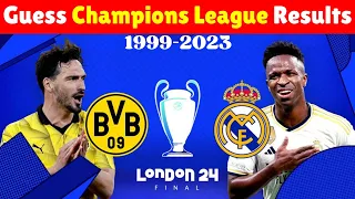 Champions League Finals Quiz (2000-2023) + Real Madrid vs Dortmund Preview