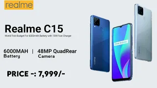 Realme C15 : Price, Specification | 6000mAh Battery With 18W | Launching in 28 July