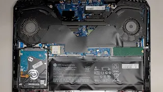 HP Omen Laptop 15 15-dc0020nr Disassembly RAM SSD Hard Drive Upgrade Battery Replacement Repair