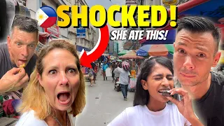 My parents FIRST TIME eating FILIPINO STREET FOOD 🇵🇭 Their reactions are PRICELESS!