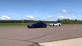 Plaid vs Corvette C8