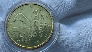Euro coin Andorra 50 cent 2014 Andorra 🇦🇩 Unc 360.000