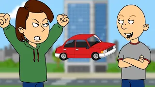 Classic Caillou Steals His Dad's Car/Arrested/Grounded