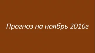 Прогноз на Ноябрь 2016  Александр Палиенко