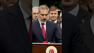 Dışişleri Bakanı Hakan Fidan’dan İlk Açıklama