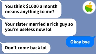 【Apple】 I've sent money to my family for 10 years, but when my sister got married...