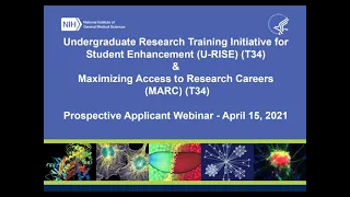 U-RISE and MARC Prospective Applicant Webinar