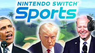 US Presidents Play Nintendo Switch Sports Golf 6