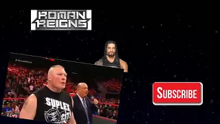 Roman Reigns face off Brock Lesnar raw April 2nd 2018