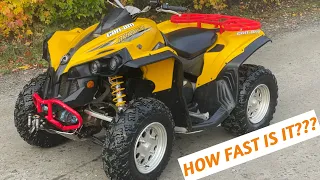 Can am renegade 800 test drive and top speed