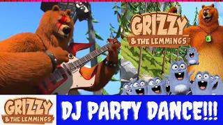 Lemmings enjoying Party Song-Grizzy & les Lemmings Song #Grizzy & Lemmings DJ Dance/ Kids Song Ep-05