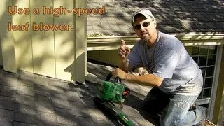 Rain Gutter cleaning the easy way